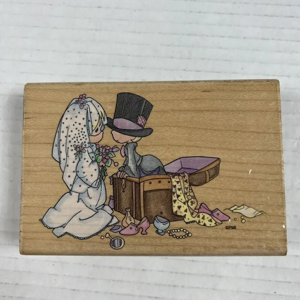 Stampendous Precious Moments Rubber Stamp Togetherness Wedding Vintage 1996 Love